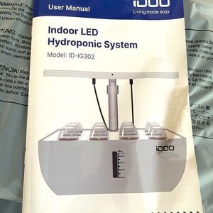 12 POD INDOOR LED HYDROPONIC SYSTEM by IDOO NIB GROW IN WATER, NO SOUL, NO MESS